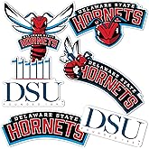 Desert Cactus Delaware State University Sticker Hornets Vinyl Decals Laptop Water Bottle Car Scrapbook Sheet T2 (Type 2-2)