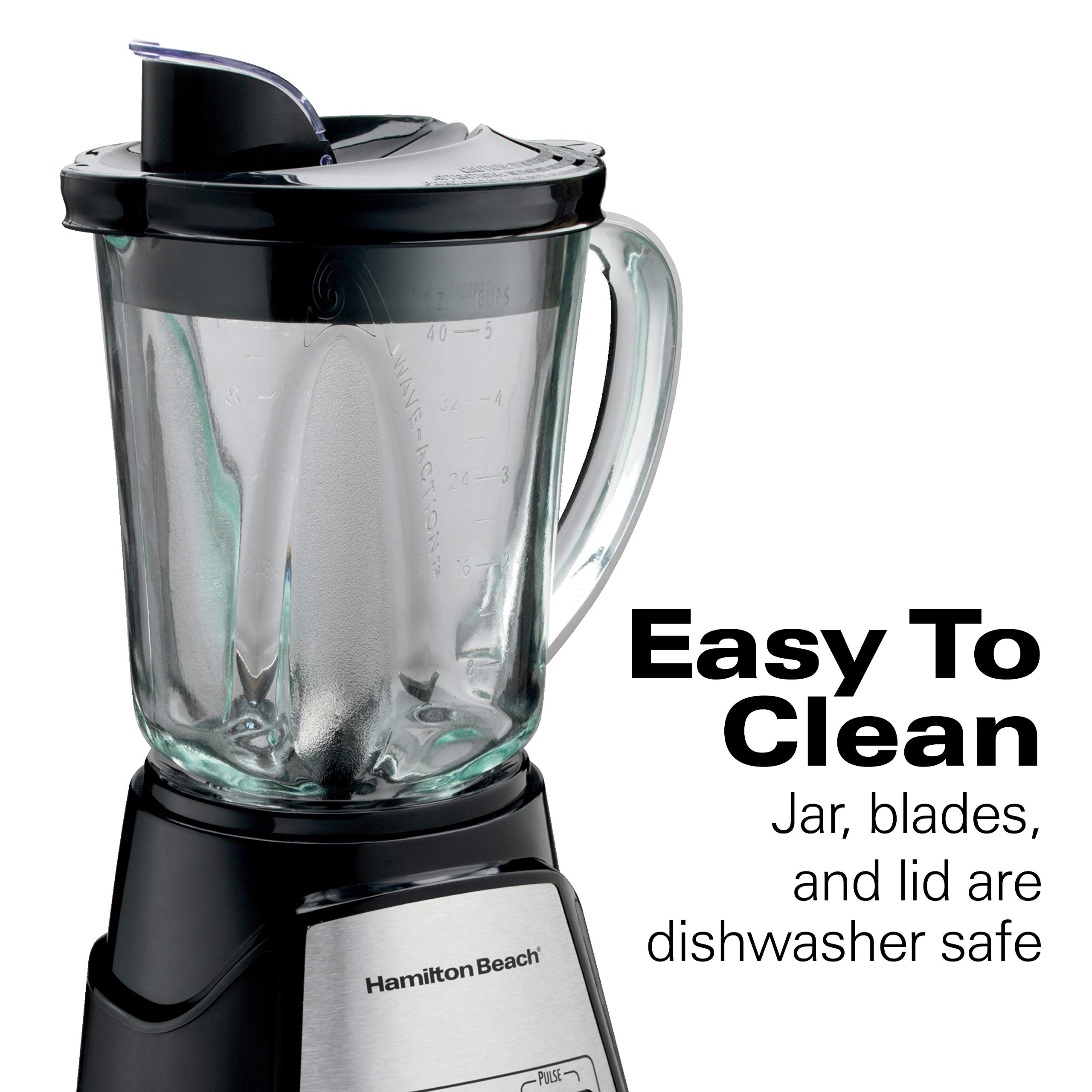 Hamilton Beach Power Elite Blender with 12 Functions for Puree, Ice