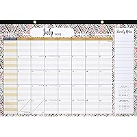 2023-2024 Family Desk Pad and Wall Calendar - Large 17'' x 11'' - Runs from July 2023-December 2024 - Plus 271 bonus stickers