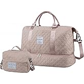Ebbniur Travel Duffel Bag Weekender Overnight Bag for Women Carry On Gym Bag Travel Essentials