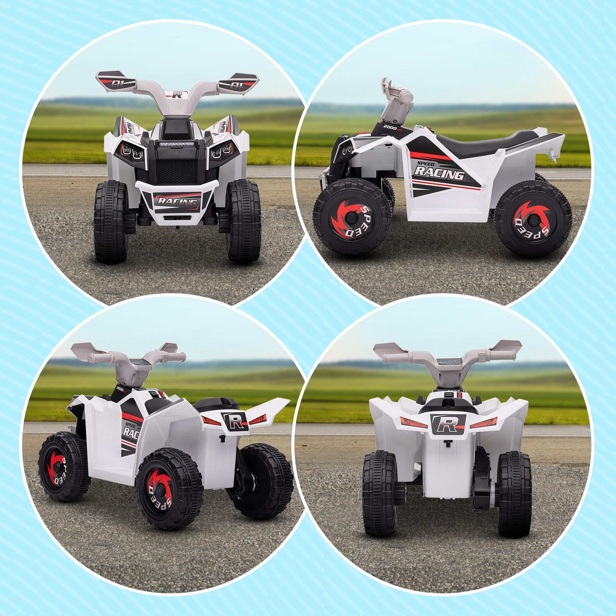 Aosom Kids ATV Quad Car