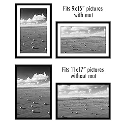 Americanflat 11x17 Picture Frame Set of 5 in Black