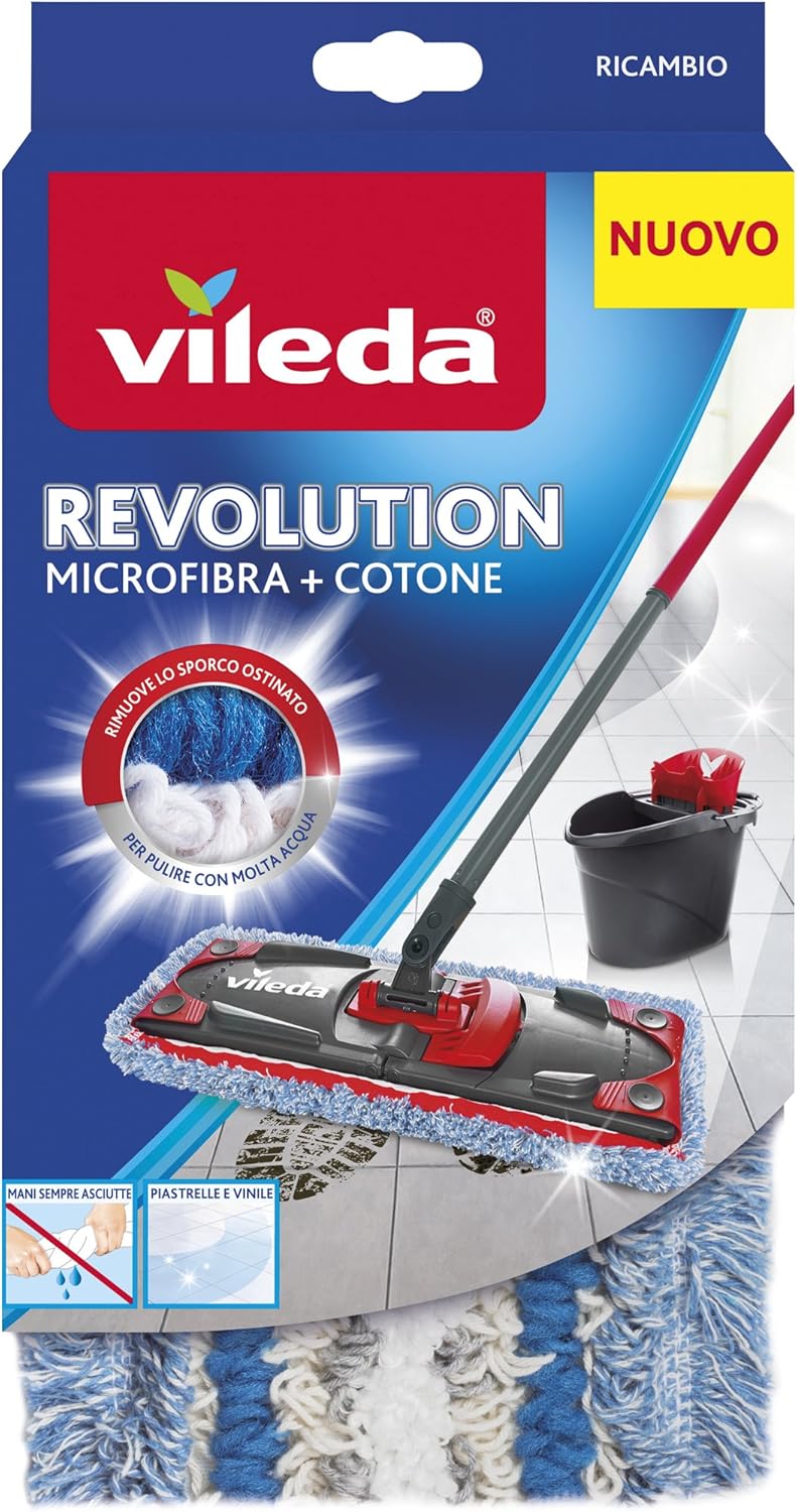 Vileda Testina Di Ricambio Del Mocio, Strizzamento Semplice E - Foto 8