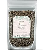 Starwest Botanicals Organic Lemon Balm Leaves - Dried Herb for Tea, Loose Leaf Natural Herb, Cut & Sifted Lemon Balm, Certified Kosher, Non-GMO - 4 oz Bag