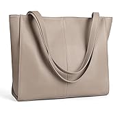 befen Genuine Leather Tote Bag for Women Work, Women's Leather Shoulder Bags Purses Satchel Handbags with Laptop Compartment