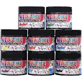 WELYEME Cold Water Dye Powder, 8-Color Assortment, 7/2-oz. Bulk Jars, for Tie-Dye, Batik, Ice Dyeing