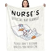 Nurse Gifts for Women, Soft Flannel Blanket, Nursing School Graduate Appreciation Gifts for Nurse Practitioner, Funny Nursing Student Gift Throw Blanket, 60" x 50"