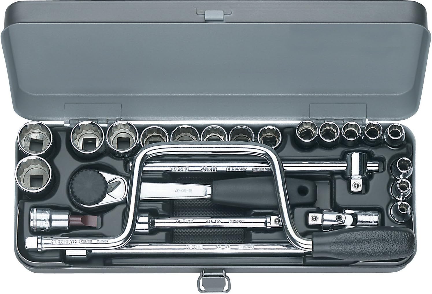 Wiha (Heyco) 60293 23 Piece SAE 12 Point 3/8" Socket Box Set