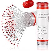 200 Pcs Glass Capillary Tubes 75mm, 1.1mm ID x 1.5mm OD Micro Pipette, Open Both Ends for Lab TLC Spotting and Melting Point