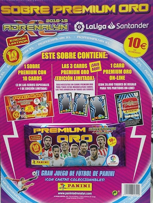 Adrenalyn XL Sobre Premium Oro 2018-19: Amazon.es: Juguetes y juegos