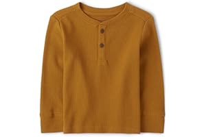 The Children's Place Boys and Toddler Long Sleeve Thermal Henley Shirt