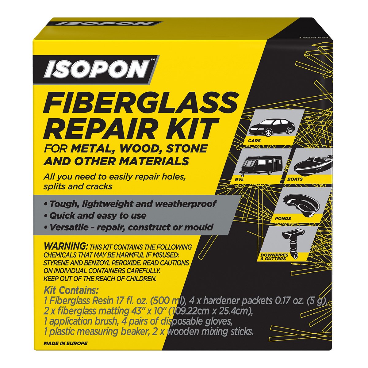 Isopon Fiberglass Repair Kit Buy Online in United Arab Emirates at