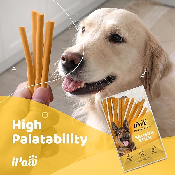 IPAW DOG TREATS FOR PUPPY TRAINING, ALL NATURAL HUMAN GRADE DOG TREAT, HYPOALLERGENIC, EASY TO DIGEST (FISH STICKS)
