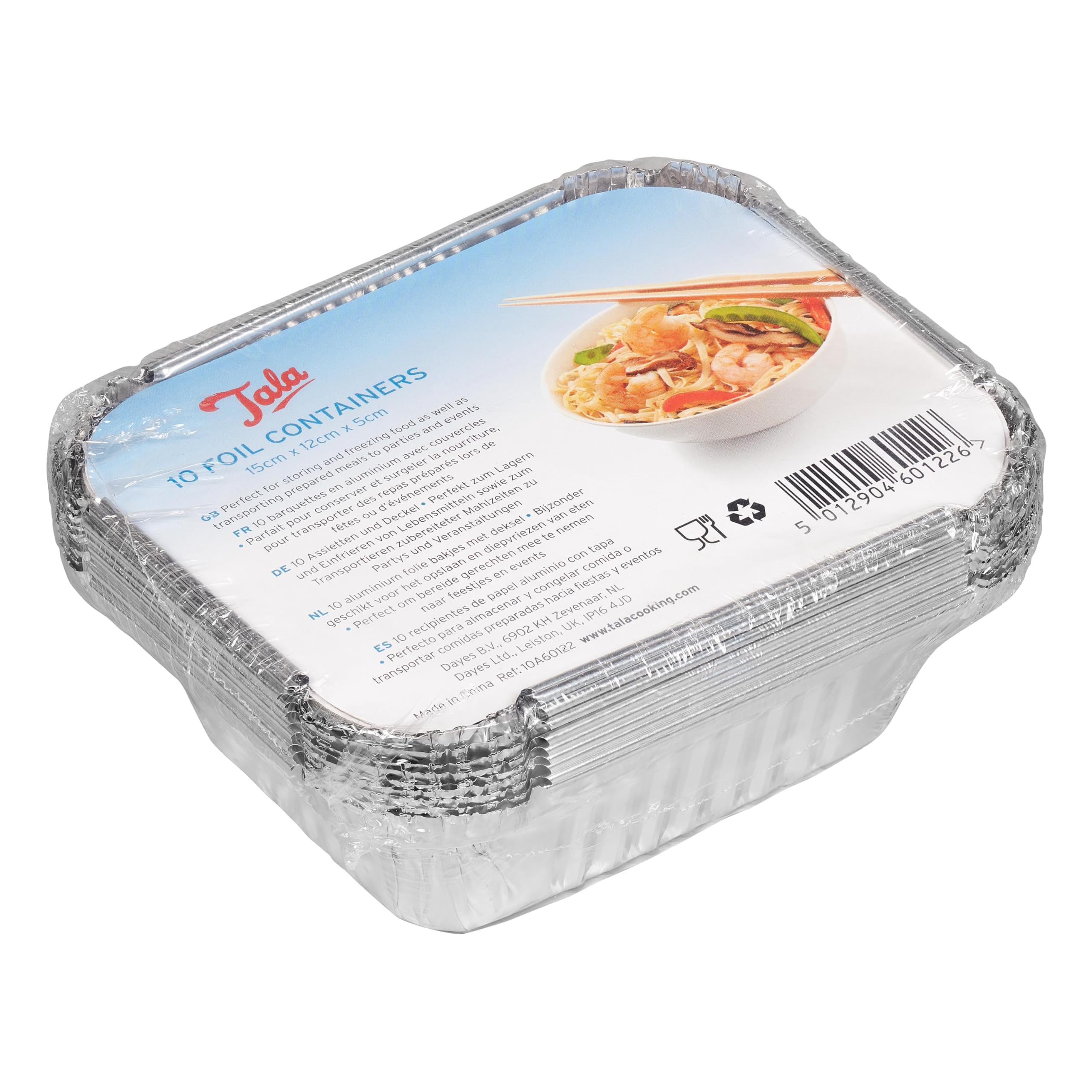Tala 10A60122 Foil Container with Lids Silver