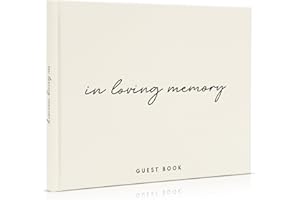 ZICOTO Beautiful Linen Funeral Guest Book for The Celebration of Life - The Perfect in Loving Memory Book with Ample Space to Sign in for Guests - Premium Craftsmanship for Honoring Loved Ones