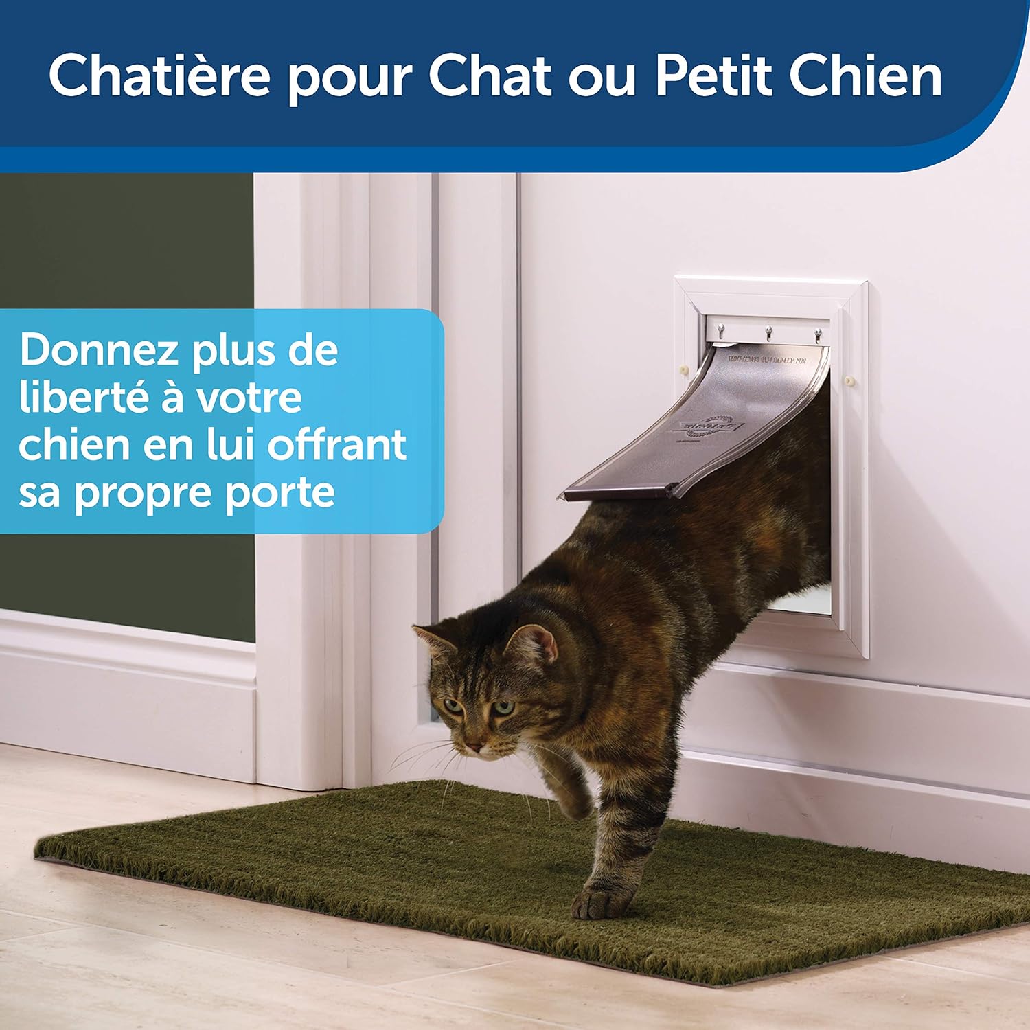 Petsafe Petite Chatiere Staywell Resistante En Aluminium Pour Chat Et Petit Chien Avec Systeme De Verrouillage Robuste Isolante Et Facile A Installer Pas Pour Le Verre S Amazon Fr Animalerie