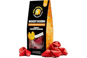 MISS FORTUNES BETTER LUCK NEXT TIME Miss Fortunes, Funny Fortune Cookies, The Boozy Dozen, It's Like Happy Hour In Your Mouth! Written by Professional Comedy Writers (Box of 12 Individually Wrapped Cookies) (BoozyDozen)