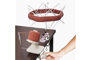 ClarArti Yarn Swift and Yarn Winder Set - Hand-Operated Ball Winder with Skein Holder, Umbrella Swift for Crocheting & Knitting, Durable, Portable, 10oz Capacity, Perfect for Your Cakes and Projects