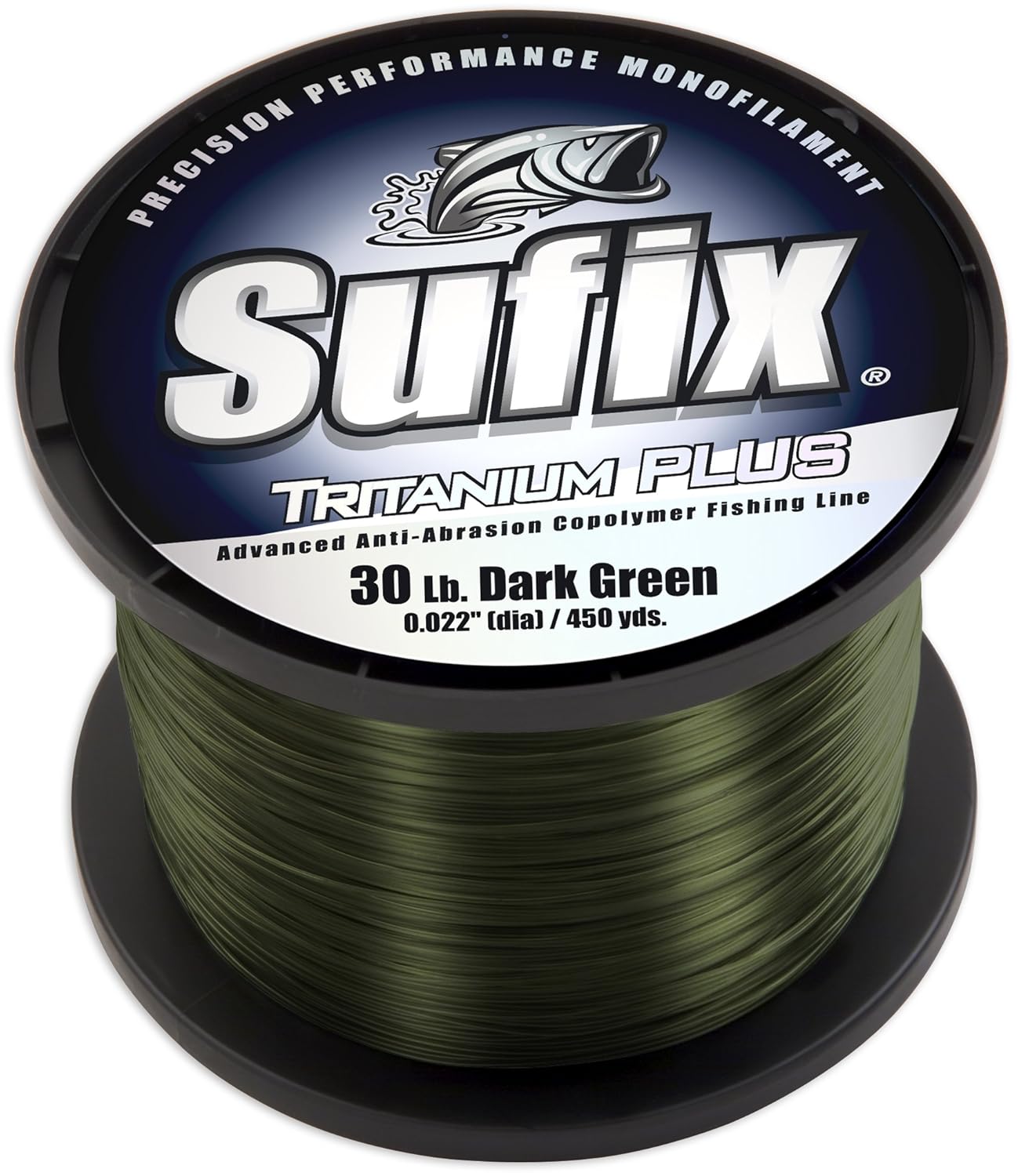 Sufix Tritanium Plus Fishing Line, 10 Lb, 1495 Yds, Green - 696-110G-img-0