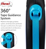 flexi Neon S Tape 5 m Black Neon Blue Retractable Dog Leash up to 15 kg view 4