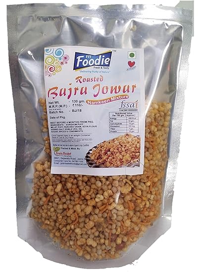 fit foodie crunchy salted roasted diet jowar bajra puff namkeen mix whole puffed grain healthy snack food 130 g pack of 3 amazon in grocery gourmet foods fit foodie crunchy salted roasted diet