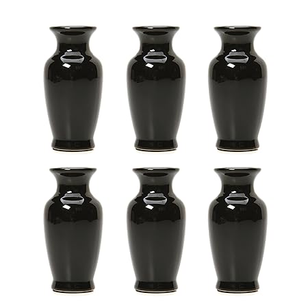 Hosley S Black Mini Bud Vases 3 75 High Set Of 6 Bulk Buy