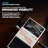 BOSS TU-3 Chromatic Stompbox Tuner Pedal with 21-Segment LED Meter view 3