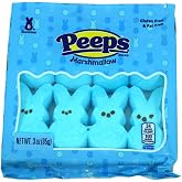Peep (1 bag) Easter Blue Marshmallow Bunny Candy - 8 Bunnies per Bag - Gluten &amp; Fat Free - 3 oz / 85 g