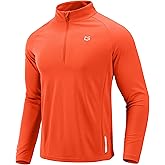 G Gradual Men's Running Shirts Long Sleeve Athletic Shirt Lightweight Quick Dry Quarter Zip Pullover for Men Workout Gym Golf