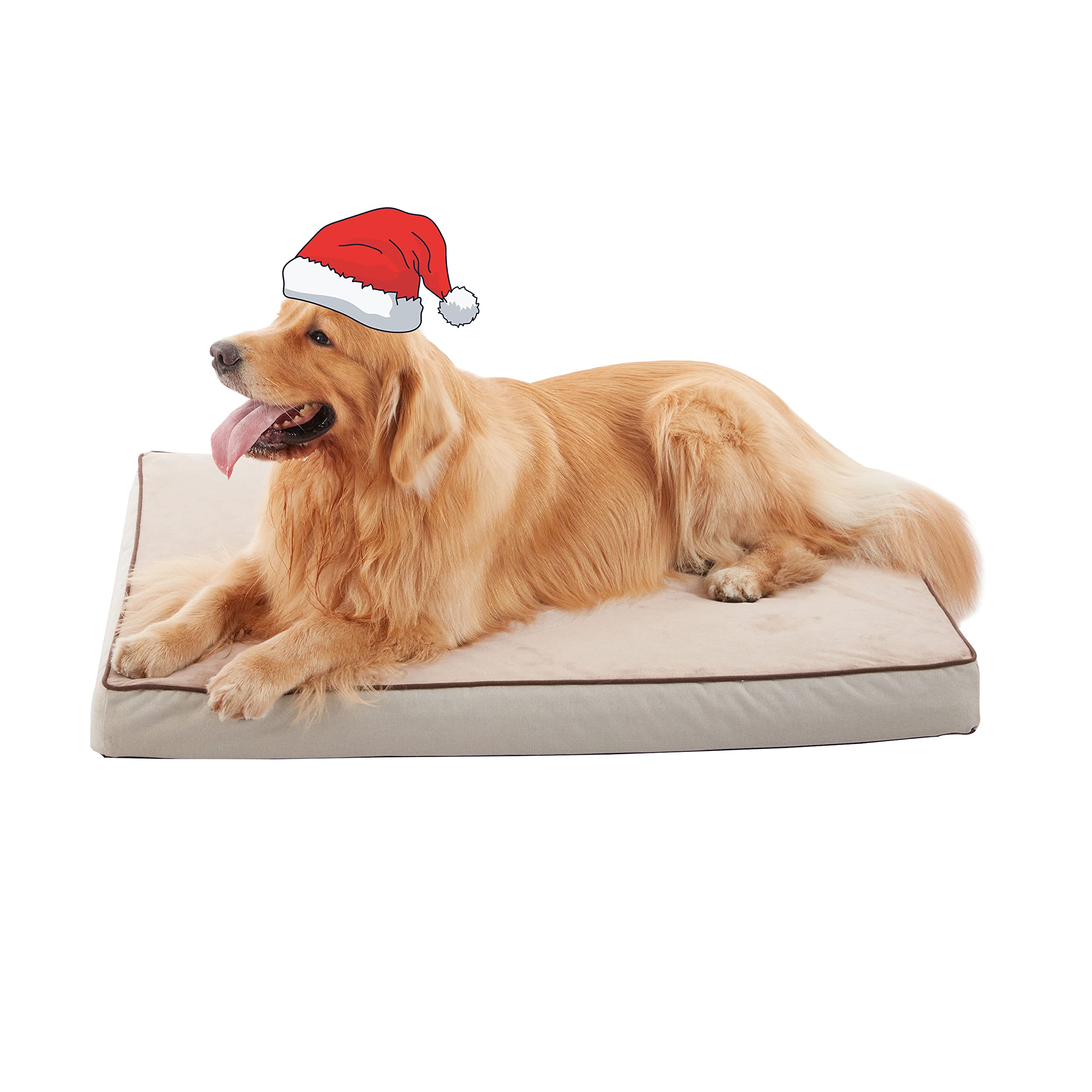 Photo 1 of GOHOO PET Orthopedic Memory Foam Dog Bed, Cooling Dog Beds for Medium/Large Dogs -Waterproof Pet Bed for Crate with Removable Washable Cover, L(35inch,65Lbs)