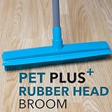 Beldray Pet Plus+ Rubber Broom with Squeegee 2-in-1 Telescopic Handle view 3
