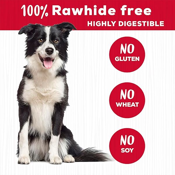 COUNTRY KITCHEN RAWHIDE FREE RINGS DOG CHEWS, MADE WITH REAL BEEF, 7 COUNT