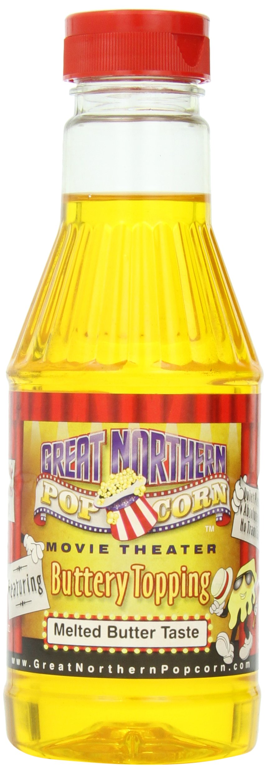 8702 Great Northern Popcorn Premium Buttery Flavored Popcorn Topping