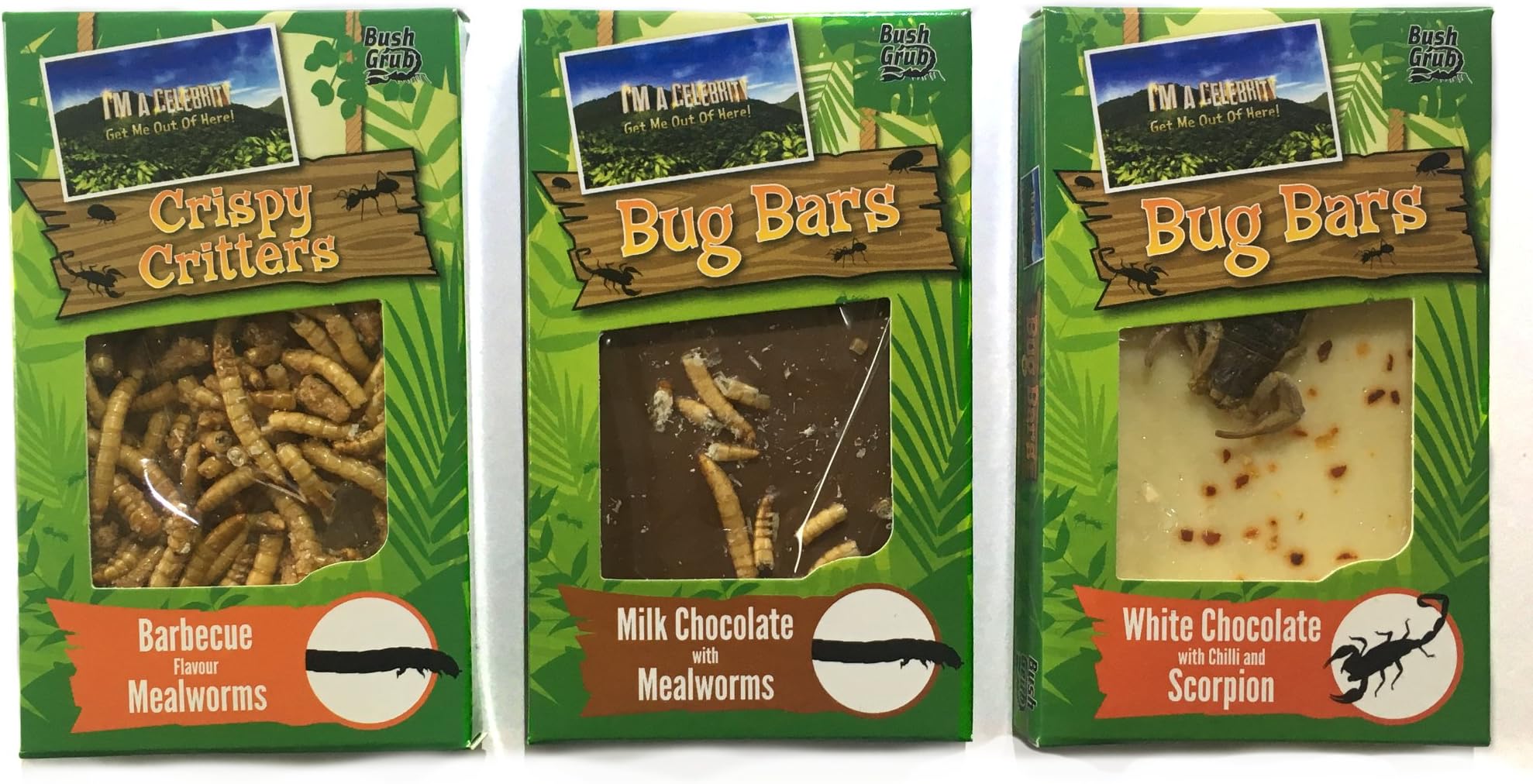 Chocolate with Real Bugs 3 Pack - Bush tucker
