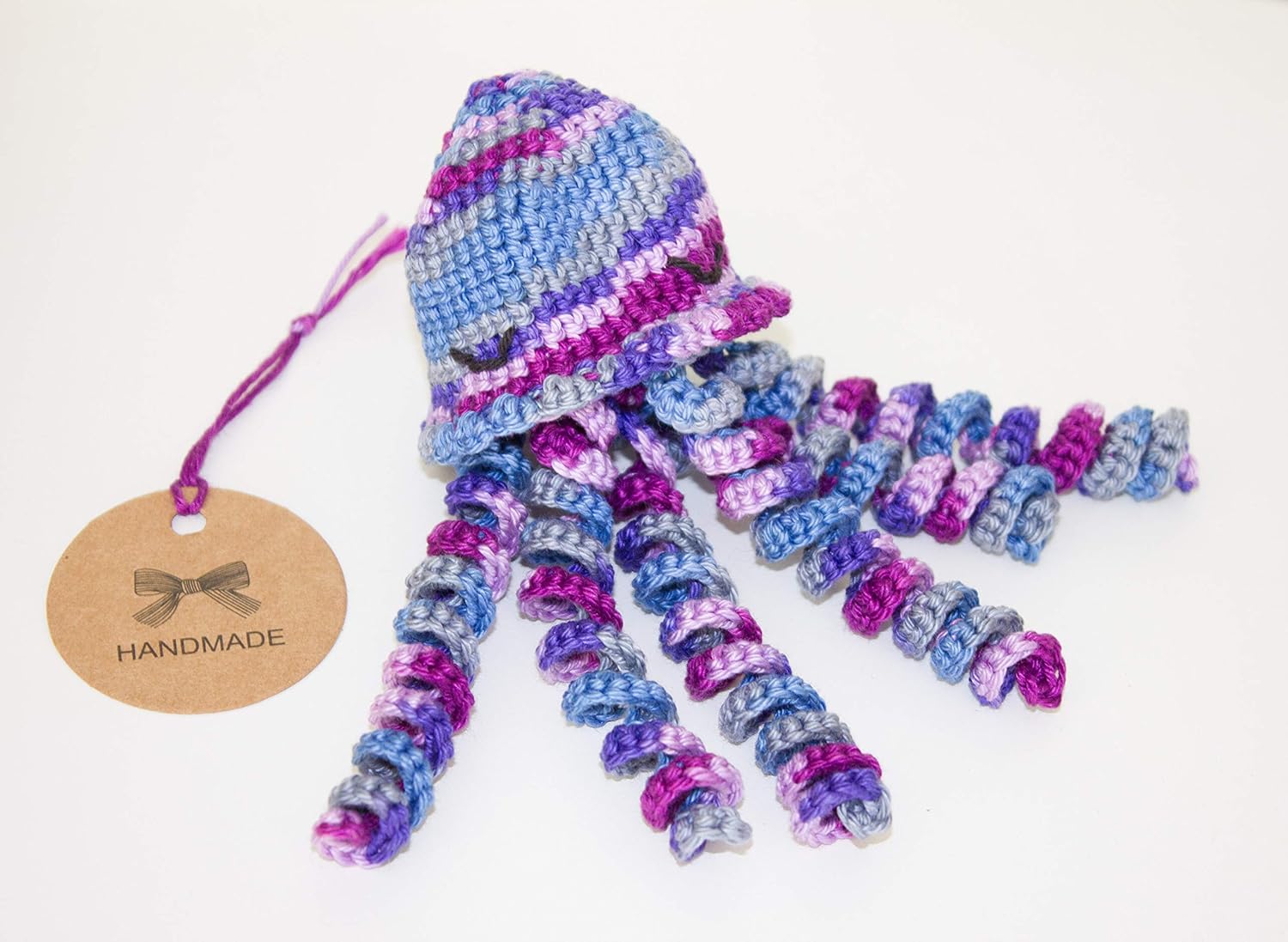 Doudou Pieuvre Pour Bebe Au Crochet Doudou Meduse Nouveau Ne Cadeau Naissance Doudou Tout Coton Bebe Et Puericulture Produits Handmade Schoolofbabywearing Com