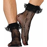 ToBeInStyle Women's Lace Ruffle Anklet Socks