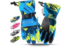 West Biking Winter Gloves for Boys and Girls, 3M Thinsulate Kids Winter Ski Gloves Suitable for Outdoor Activities, Cycling, and Snowboarding