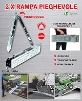 VOUNOT Folding Loading Ramps 160cm Heavy Duty 400kg Capacity Pair view 5