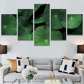 SIGNWIN 5 Panel Canvas Wall Art Modern Art...