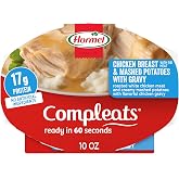 HORMEL COMPLEATS Chicken Breast &amp; Mashed Potatoes, Microwaveable, 10oz x6 | 17g Protein / tray. High Protein Ready to Eat Meal. Perfect for a Quick Meal. Convenient Prepared Food, Pantry Staple