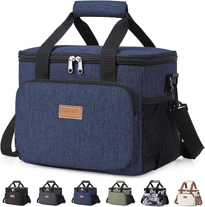Lifewit Lunch Bag 9L Insulated Cooler Tote Dark Blue 12 Cans