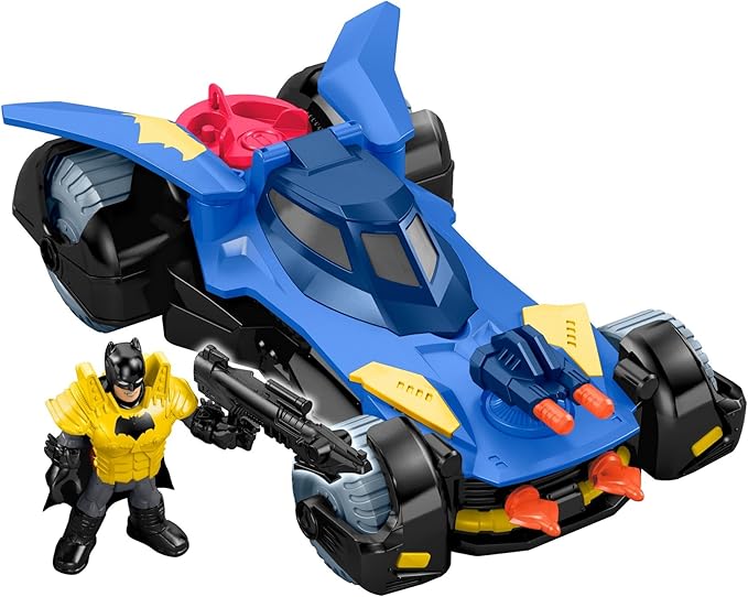 Imaginext Batman, Batmobile Deluxe, Coche de Batman de Juguete (Mattel