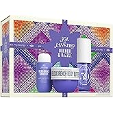 Sol de Janeiro Delicia Drench Vanilla Moisturizing Body Routine Gift Set for Women | Includes Delicia Drench Body Butter, Shower Oil, and Cheirosa 59 Perfume Mist