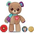 Thready Bear - Interactive 14" Plush Teddy Bear. Make A Wish & Bear Comes to Life. Magical Expressive Button Eyes - Happy, Sad, Winks & Blinks. 70+ Expressions & Reactions. Batteries Included. Ages 3+