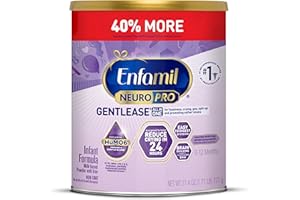 Enfamil NeuroPro Gentlease Baby Formula, Brain Building DHA, HuMO6 Immune Blend, Designed to Reduce Fussiness, Crying, Gas & Spit-up in 24 Hrs, Has Prebiotics to Promote Softer Stools, 27.4 Oz Can