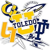 Desert Cactus University of Toledo Sticker UT Rockets Vinyl Decals Laptop Water Bottle Car Type 2 (T2 Vintage 1)