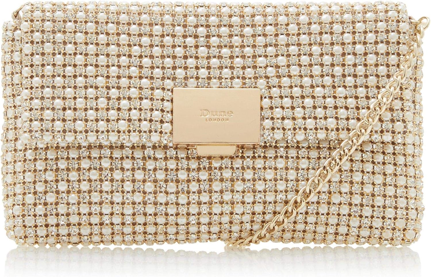 dune everlina clutch bag