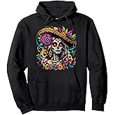 Dia De Los Muertos Mexican Day of the Dead Sugar Skull Women Pullover Hoodie