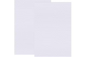Mxxipp 2 Sheets Plastic Canvas Sheet, Fursuit Eyes Mesh, Waterproof Eye Mesh for Embroidery Knit Crochet Handicraft Projects Fursuits Furry Cosplay Props- White