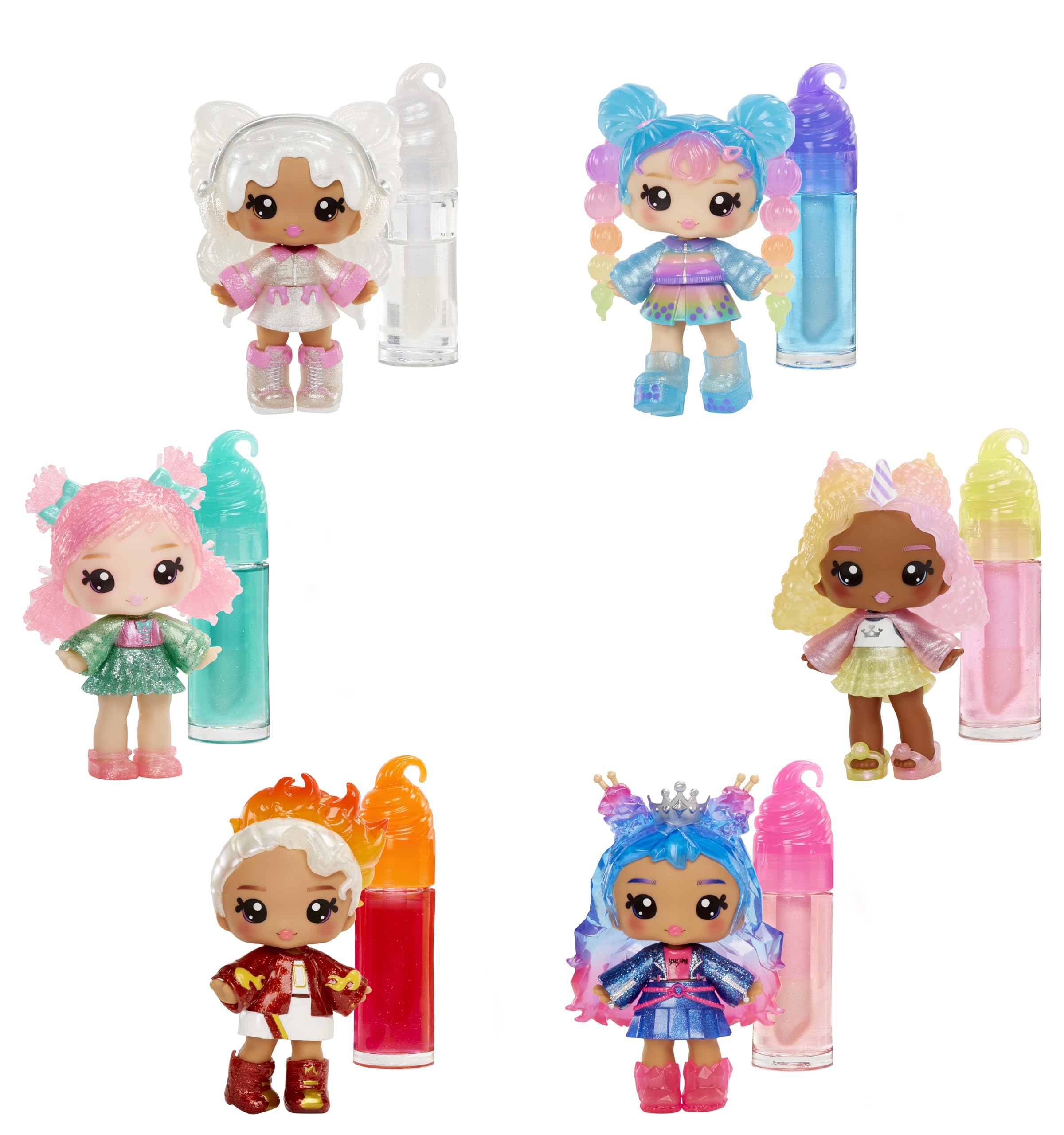 Yummiland Lip Gloss Doll - Roxie Crystal Candy, with DIY Lip Gloss Kit, Ages 4+